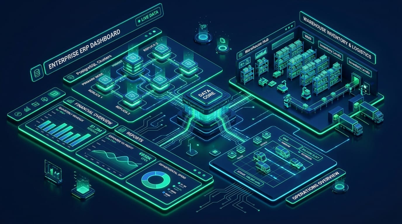 Custom ERP Software Development: Enterprise Architecture, Database Schemas & Production Masterclass