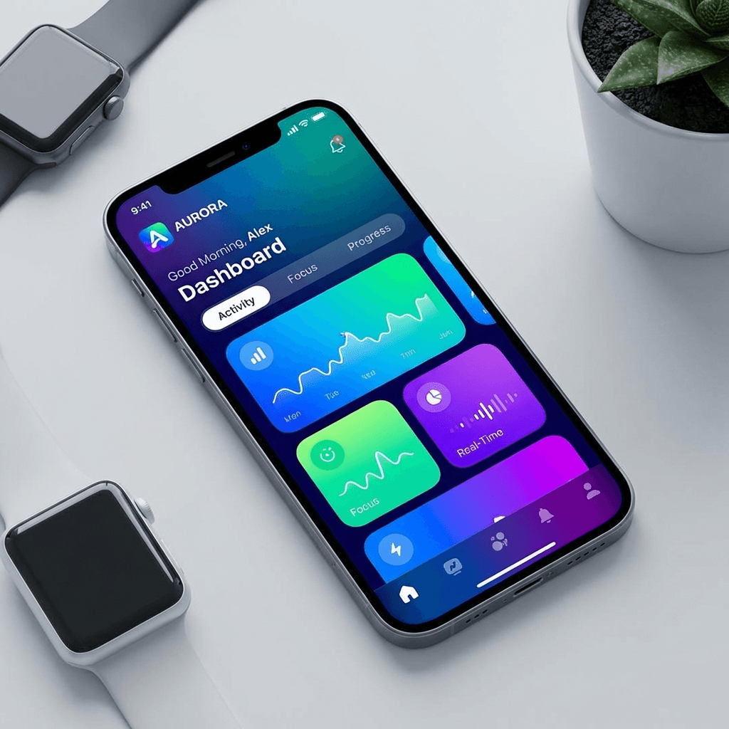 Native Mobile Application Interface Mockup